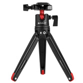 PULUZ Pocket Mini Metal Desktop Tripod Mount with 360 Degree Ball Head for DSLR & Digital Cameras, Adjustable Height: 11-21cm, Desktop Tripod with Head